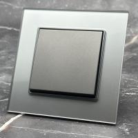 Glass MMC-001 1 клавишный 1 полюсный（Серый）