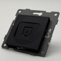 MB-022 Компьютерная розетка RJ-45 cat5e 1GB без рамки（Черный-Матовый）