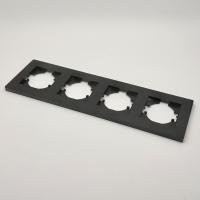 Cristal B-104 4-поставая рамка （Акрил）Черный