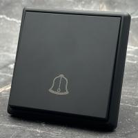 Elegant MTB-027 Переключатель дверного звонка（Черный-Матовый）