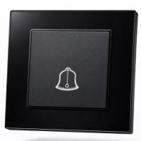 Cristal MMB-027 Переключатель дверного звонка（Черный-Матовый）