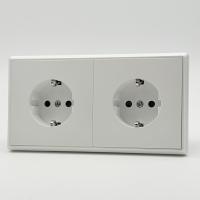 Elegant MTW-2013 2 розетки с заземлением (Белый-Матовый)