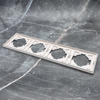 Elegant S-104 4-постовая рамка（Кашемир-Матовый）