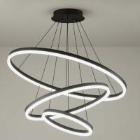 Люстра светодиодная 7101/80+60+40 черная