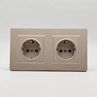 Nature MMG-2013 2 розетки с заземлением（Золото）