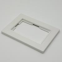 Nature MW-110 1 постовая под двойную розетку 120 мм.（Рифленая）Белый-Матовый