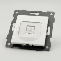 MW-022 Компьютерная розетка RJ-45 cat5e 1GB без рамки（Белый-Матовый）