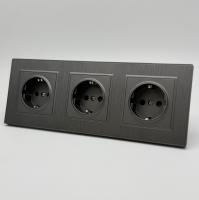 Nature MMC-3013 3 розетки с заземлением（Графит）