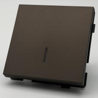 TM-004 1 клавишный 1 полюсный выключатель с LED без рамки（Мокко-Матовый）