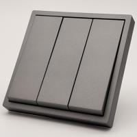 Art MTC-010 3 клавишный 1 полюсный выключатель（Графит-Матовый）