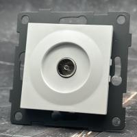 MW-019 Телевизионная розетка без рамки（Белый-Матовый）