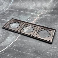 Elegant M-103 3-постовая рамка（Мокко-Матовый）