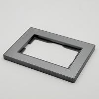 Cristal C-110 1 постовая под двойную розетку（Акрил）(Графит-Матовый)