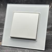 Glass MMW-001 1 клавишный 1 полюсный выключатель（Белый）
