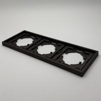 Art M-103 3-постовая рамка（Мокко-Матовый）