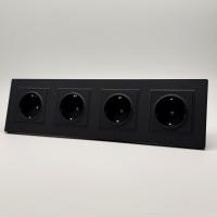 Nature MMB-4013 4 розетки с заземлением（Черный）