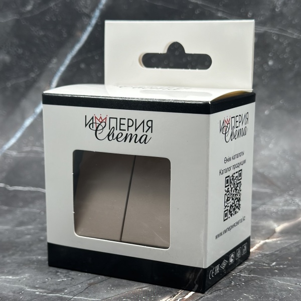 MG-006 2 клавишный 1 полюсный выключатель без рамки（Золото-Матовый）