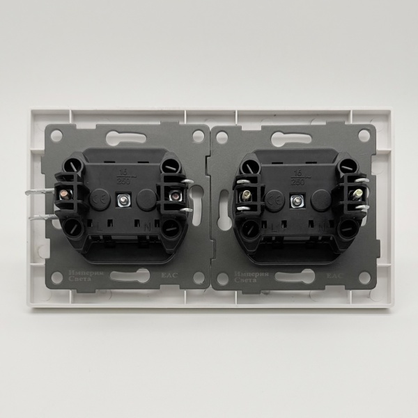 Grace MMW-2012 2 розетки без заземления（Белый）