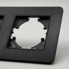 Aluminum MMB-4012 4 розетки без заземления (Черный)