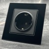 Glass MMB-013 Розетка   с заземлением（Черный）