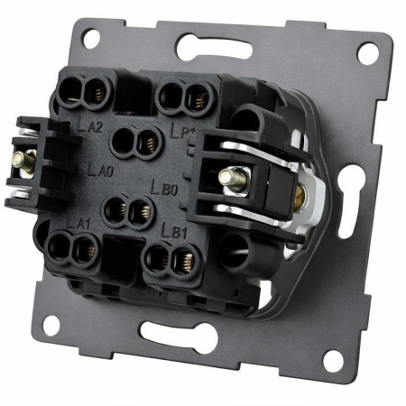 TM-007 2 клавишный проходной  выключатель без рамки（Мокко-Матовый）