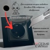 Glass MMB-017 Розетка с/з с крышкой（Черный）