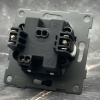 MC-004 1 клавишный 1 полюсный выключатель с LED без рамки（Графит-Матовый）