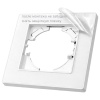 Cristal MMW-007 2 клавишный проходной выключатель（Белый）