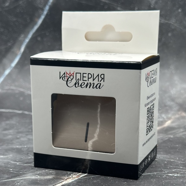 MG-004 1 клавишный 1 полюсный выключатель с LED без рамки（Золото-Матовый）