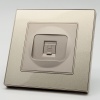 Cristal MMG-022 Компьютерная розетка RJ-45 cat5e 1GB （Золото-Матовый）