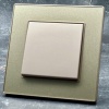 Cristal MMG-002 1 клавишный проходной выключатель（Золотой）