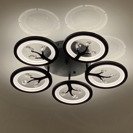 Люстра светодиодная 5011/5 черная