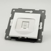 MW-022 Компьютерная розетка RJ-45 cat5e 1GB без рамки（Белый-Матовый）