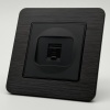 Aluminum MMB-022 Компьютерная розетка RJ-45 cat5e 1GB（Черный-Матовый）