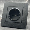 Aluminum MMB-013 Розетка   с заземлением（Черный）