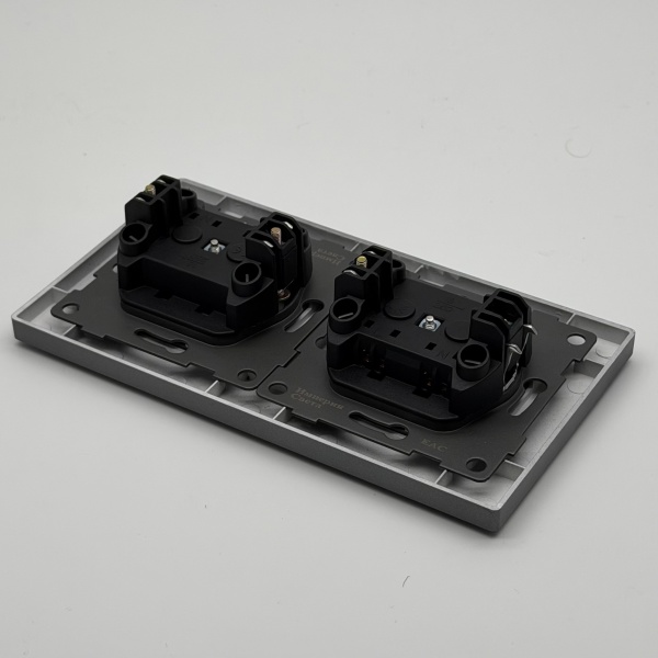 Cristal MMC-2012 2 розетки без заземления（Графит）