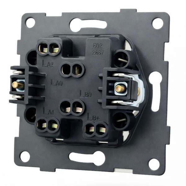 Grace MMB-003 1 клавишный перекрестный выключатель（Черный）