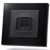 Cristal MMB-020 Компьютерная розетка RJ-45 cat6e 10GB （Черный-Матовый）