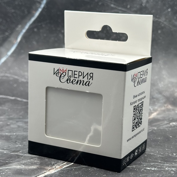 TW-002 1 клавишный проходной выключатель без рамки（Белый-Матовый）